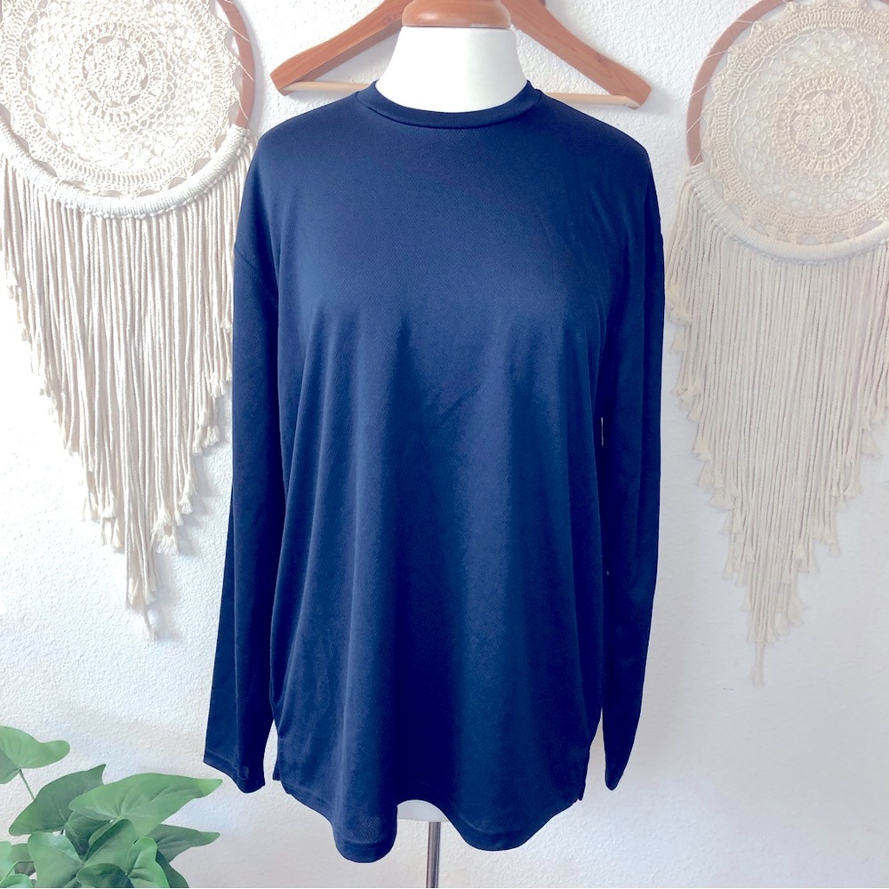 Sport tek men’s large navy blue athletic long sleeve shirt